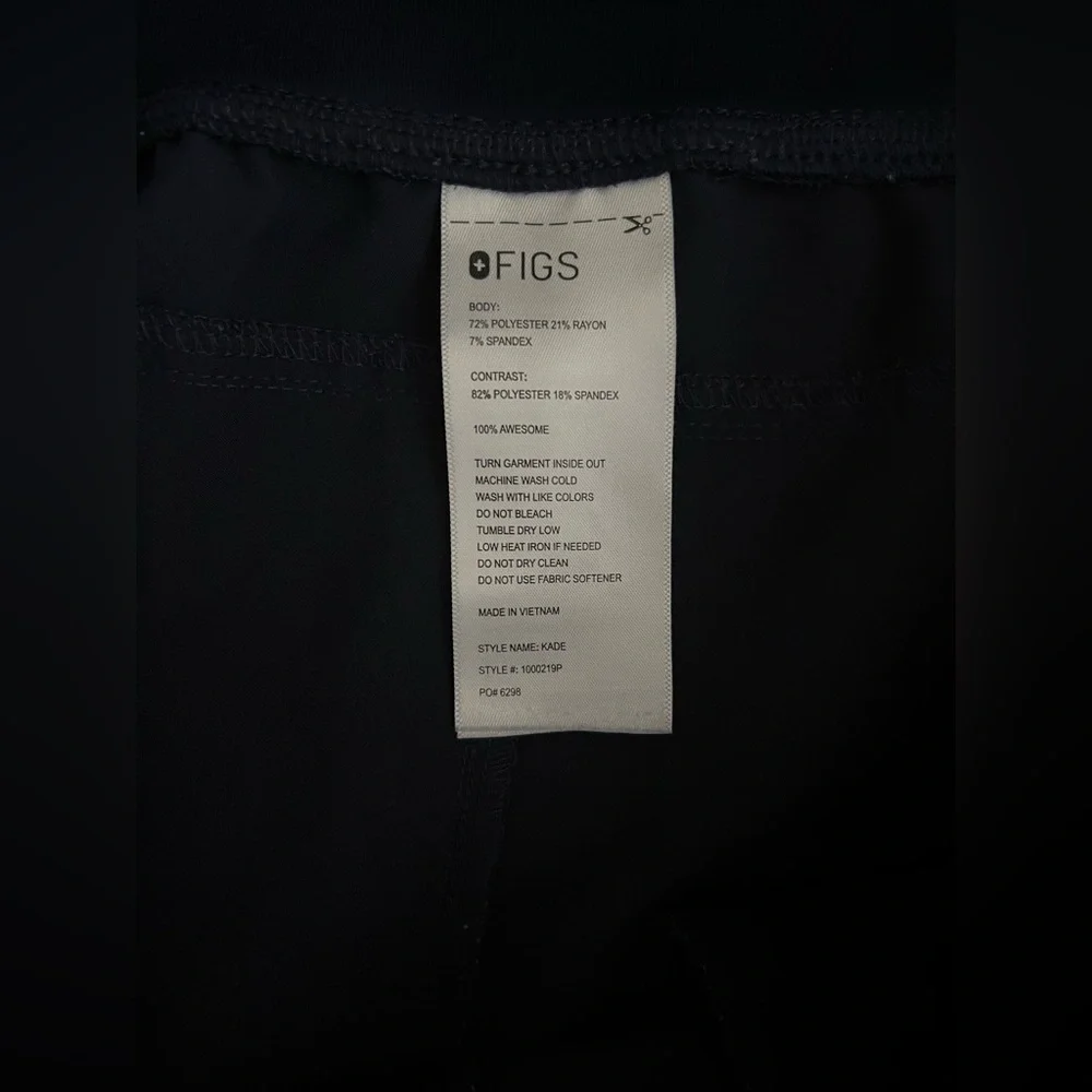 FIGS Women’s Kade Cargo Scrub Pants Navy - 3X Petite - Picture 3 of 6